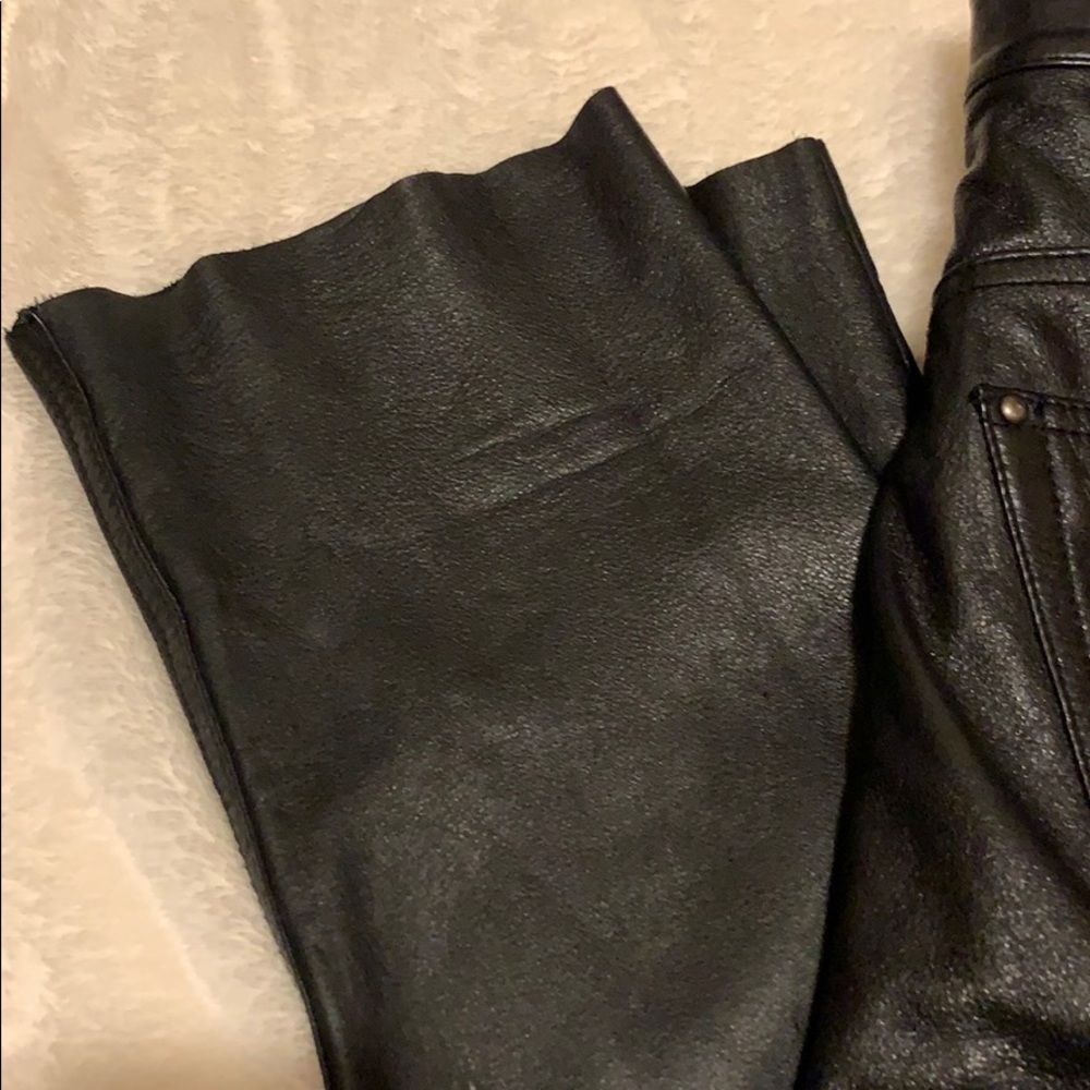 Wilsons Leather Black Straight Leg Pants - Picture 3 of 12